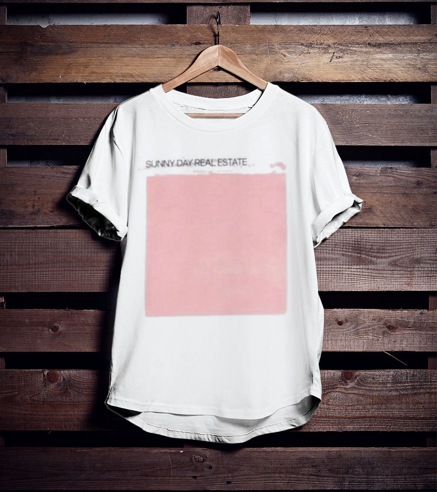 Sunny Day Real Estate LP2 Pink Album Art And Gray Watermark T-Shirt