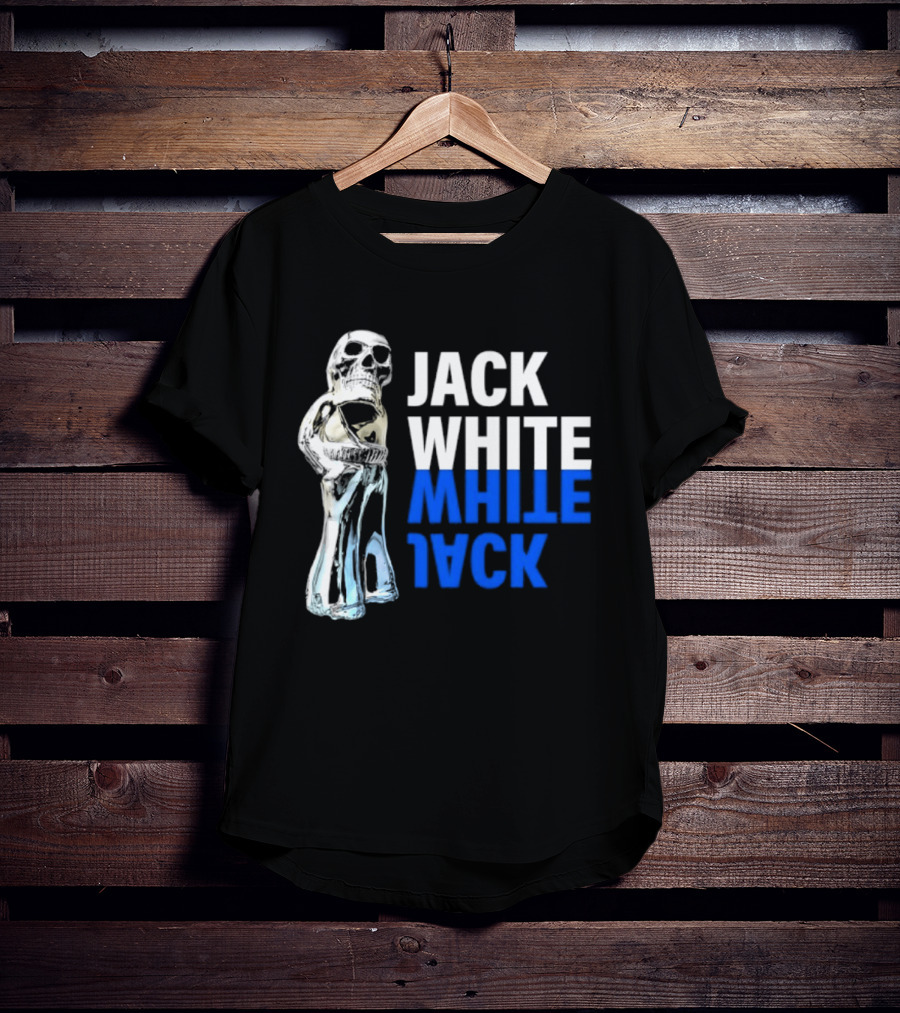 Jack White Rock Musician Skull Reflection T-Shirt