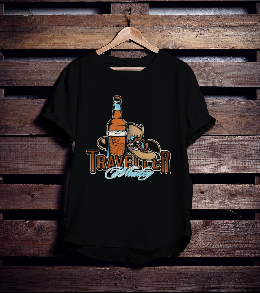 Traveller Whiskey Bottle Hat Chris Stapleton T-Shirt