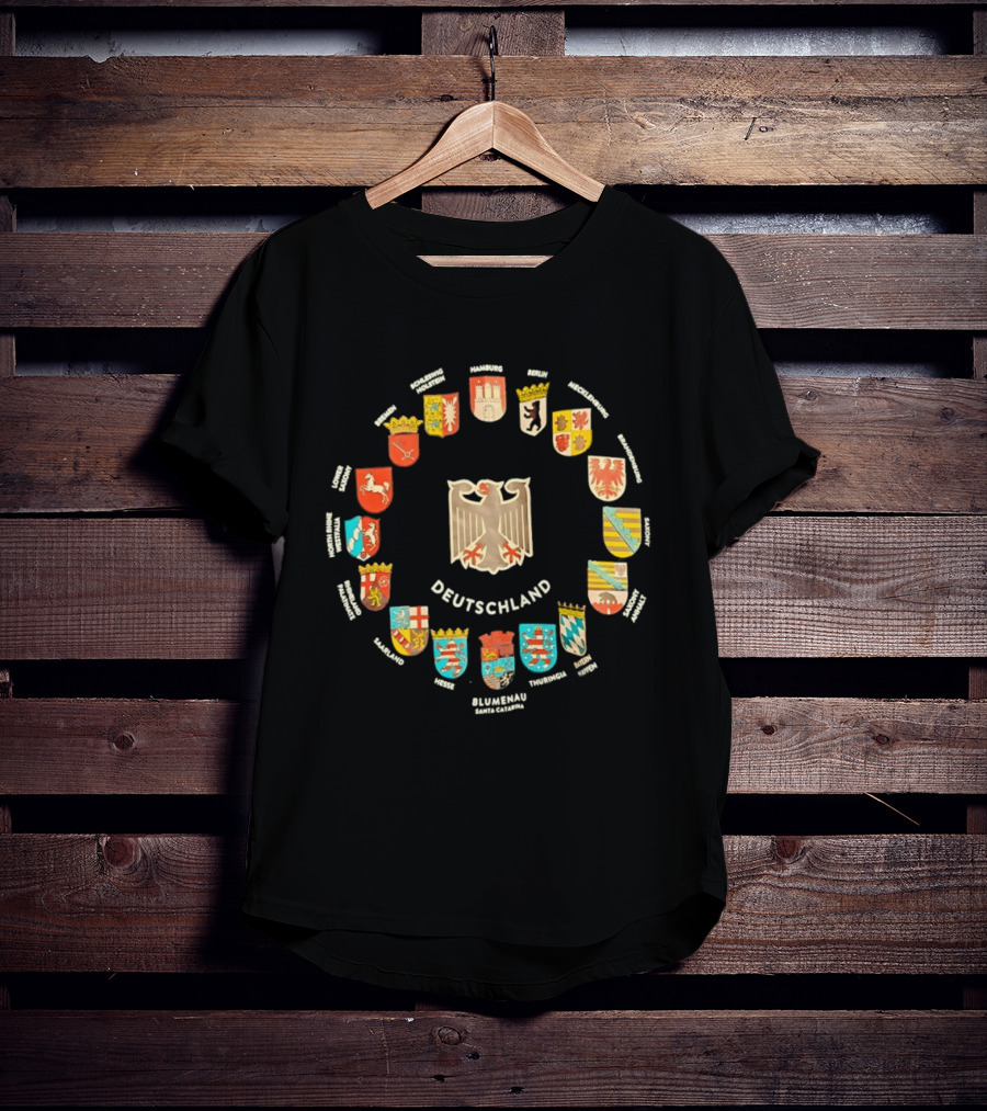 Deutschland Wappen Adler Bundesländer Kreise Bundeswappen T-Shirt