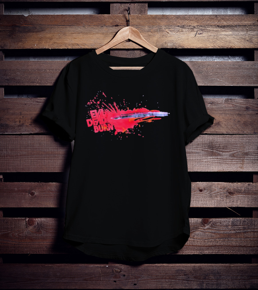 Evil Dead Burn 2026 Horror Splatter Blade T-Shirt