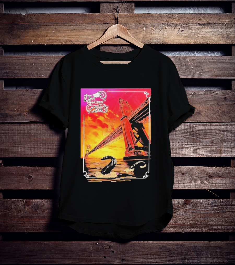 Phish The Spring Tour 2025 Bill Graham Civic Auditorium San Francisco April 22nd 23rdBridge T-Shirt