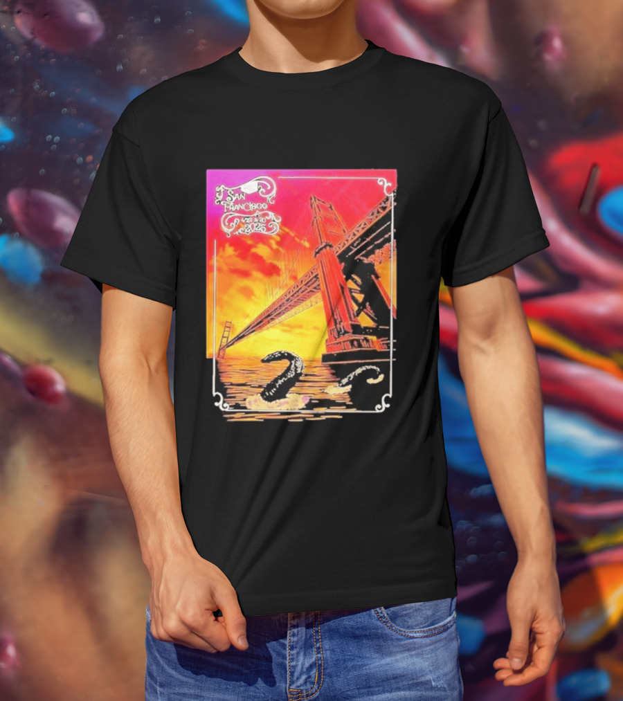 Phish The Spring Tour 2025 Bill Graham Civic Auditorium San Francisco April 22nd 23rdBridge T-Shirt