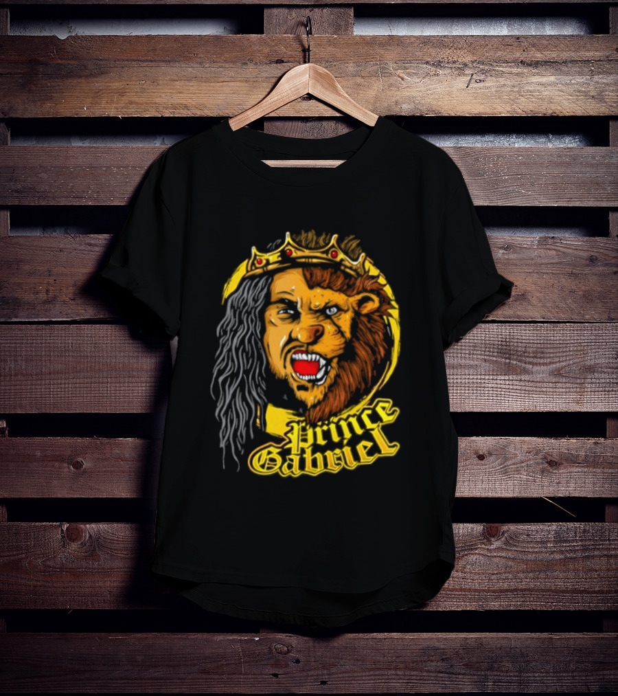 Prince Gabriel Regal Lion Face Crown Majesty T-Shirt