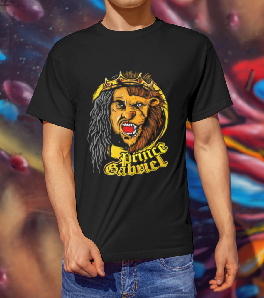 Prince Gabriel Regal Lion Face Crown Majesty T-Shirt