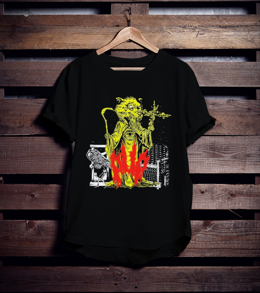 Pup Demon Prince Wizard Staff Fantasy T-Shirt