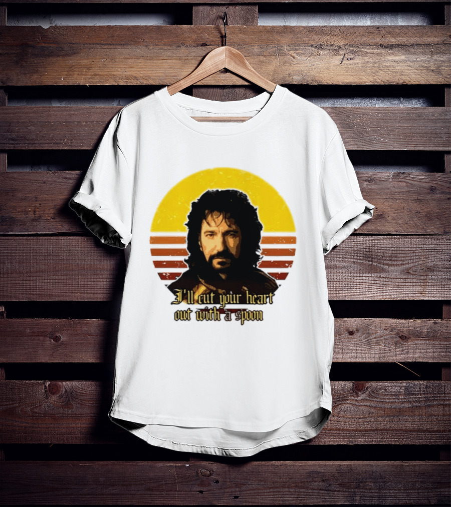 Alan Rickman I'll Cut Your Heart Out With A Spoon T-Shirt