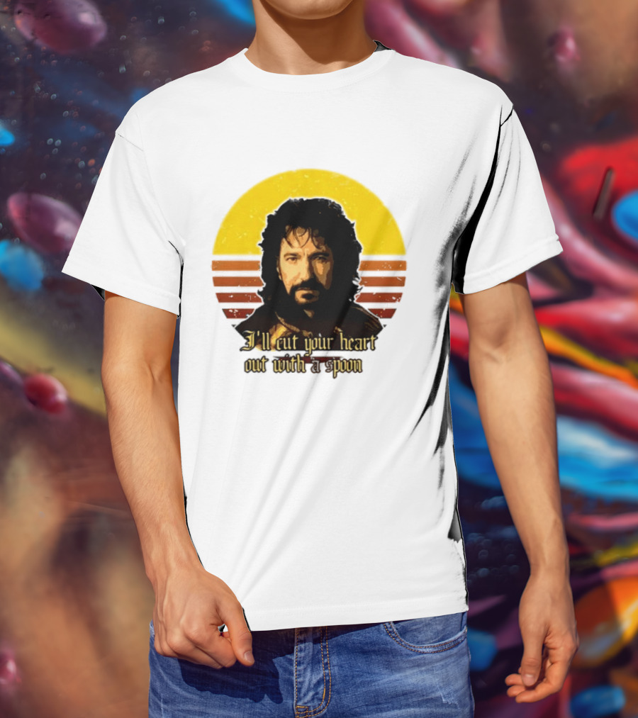 Alan Rickman I'll Cut Your Heart Out With A Spoon T-Shirt