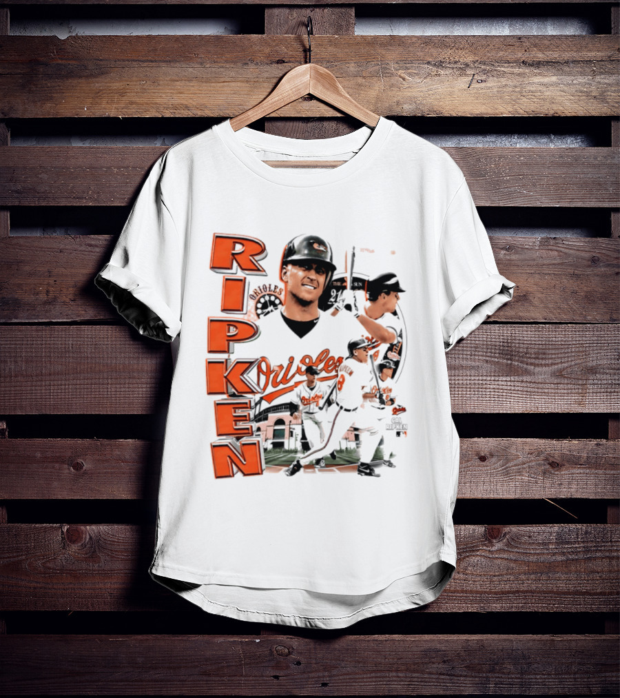 Ripken Baltimore Orioles MLB 2026 Collage Baseball Themed Fan Wear T-Shirt