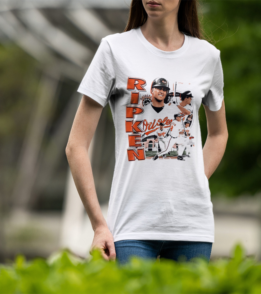 Ripken Baltimore Orioles MLB 2026 Collage Baseball Themed Fan Wear T-Shirt