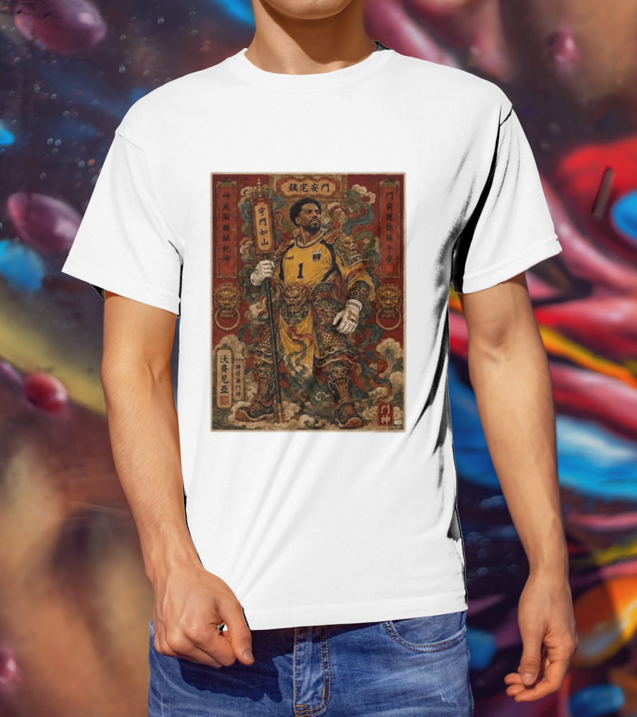 Cape Verde Goalkeeper Vozninha Door God Guardian T-Shirt