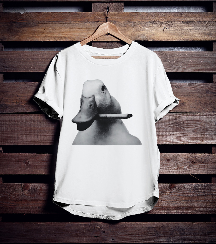 Duck With Cigarette Meme Smoking Duck Meme T-Shirt