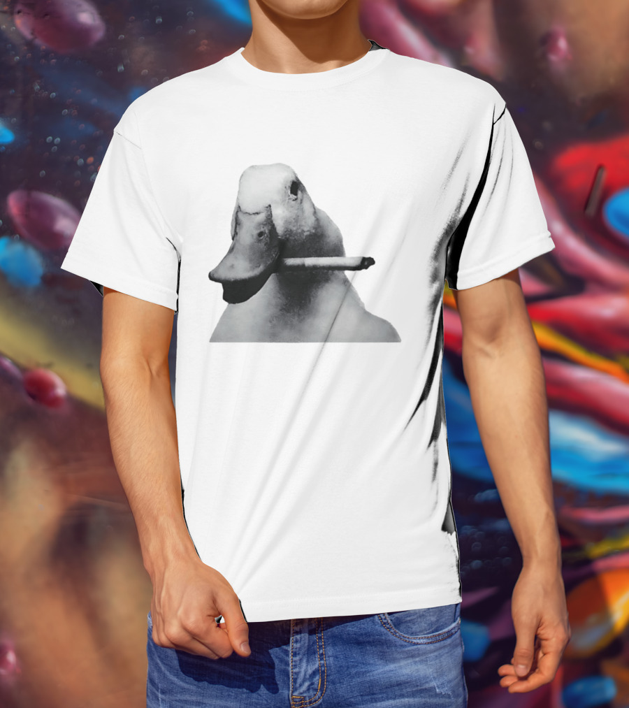 Duck With Cigarette Meme Smoking Duck Meme T-Shirt