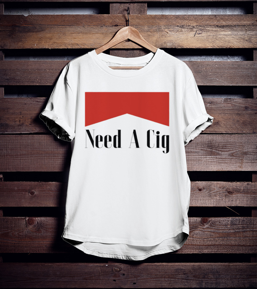 Need A Cig Marlboro Red Chevron T-Shirt