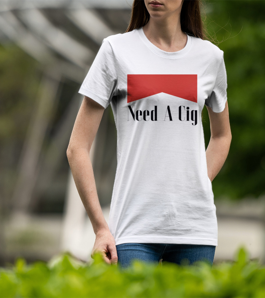 Need A Cig Marlboro Red Chevron T-Shirt