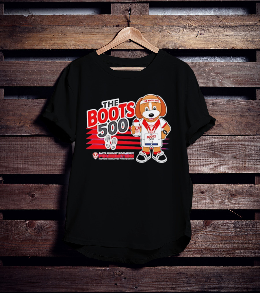 The Boots 500 Saints Community Development Foundation Adventures T-Shirt