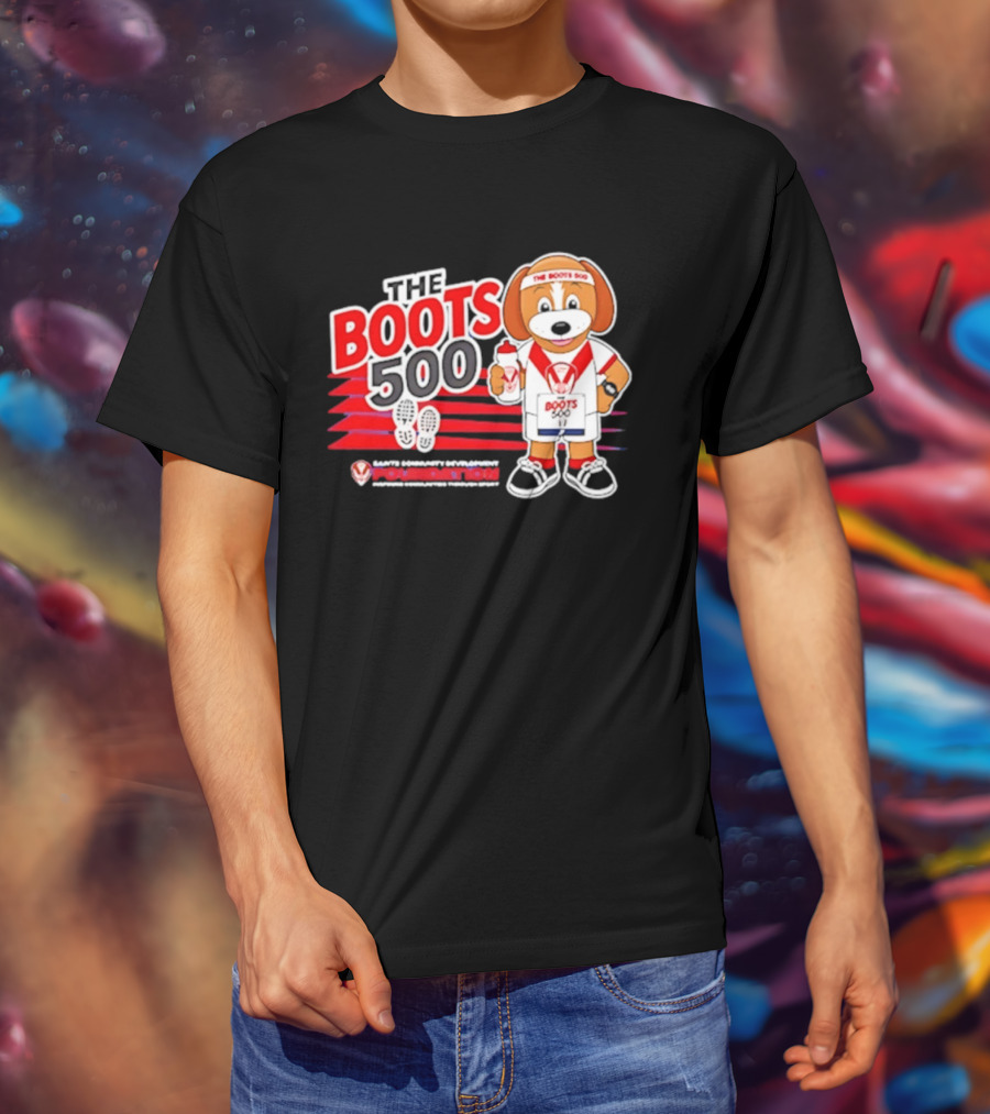 The Boots 500 Saints Community Development Foundation Adventures T-Shirt