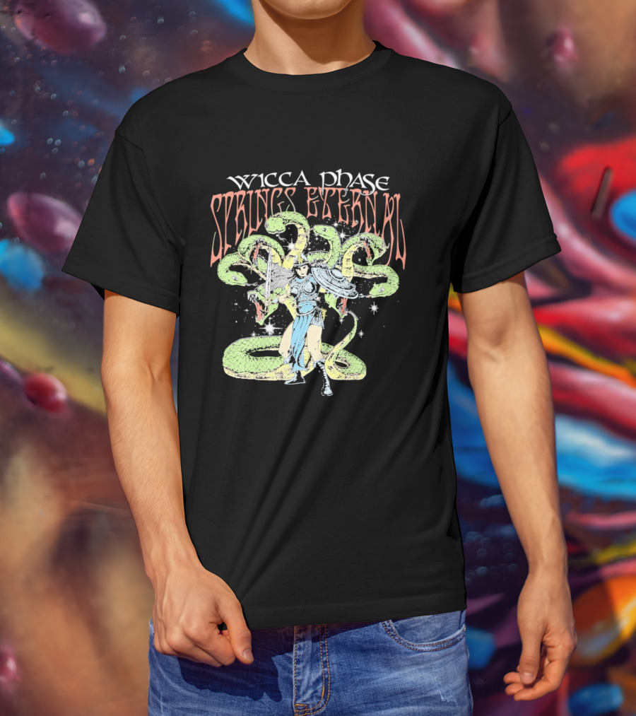 Wicca Phase Springs Eternal Mystic Protector Serpent Warrior T-Shirt