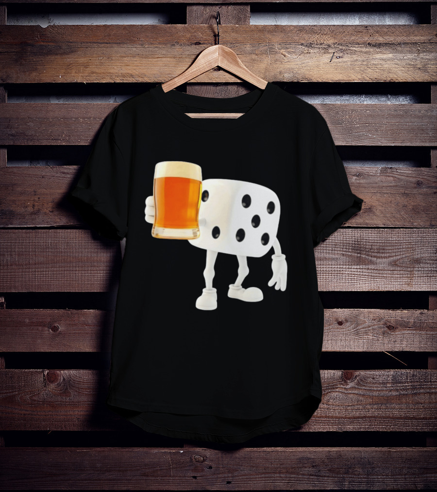Dice Holding Beer Meme T-Shirt
