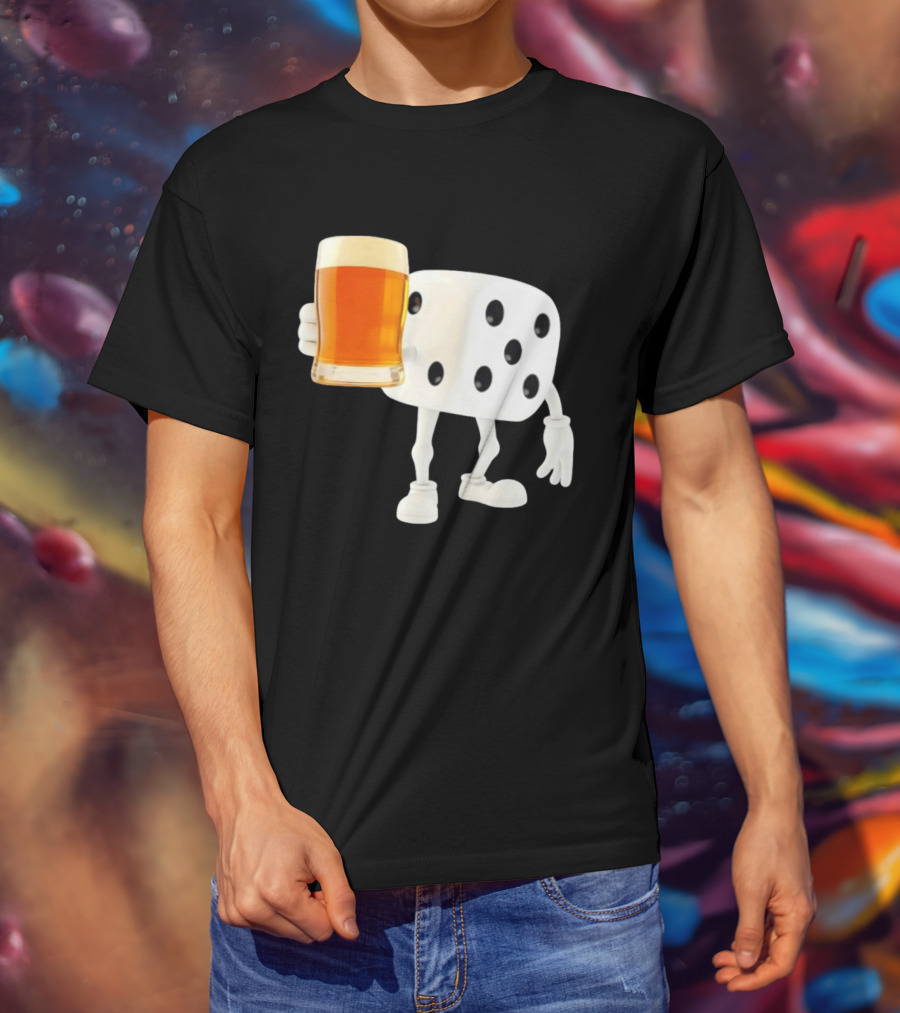 Dice Holding Beer Meme T-Shirt