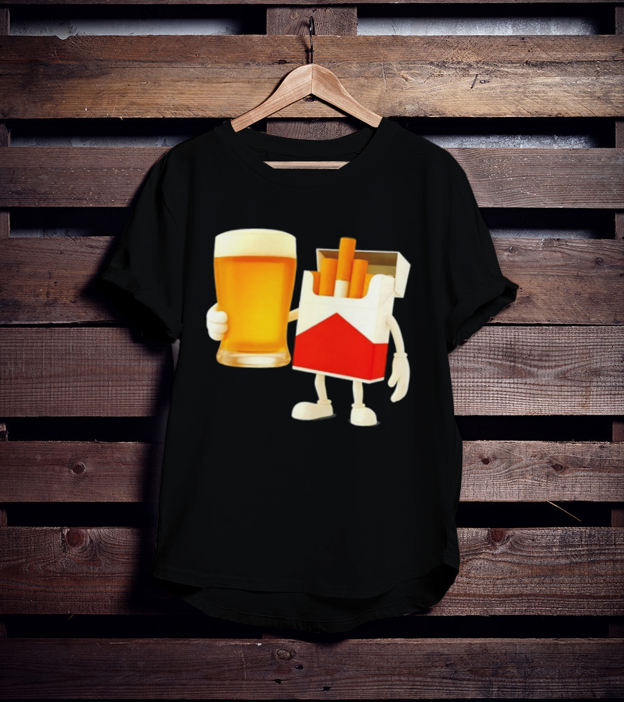 Beer And Marlboro Cigarettes Friendship Meme T-Shirt