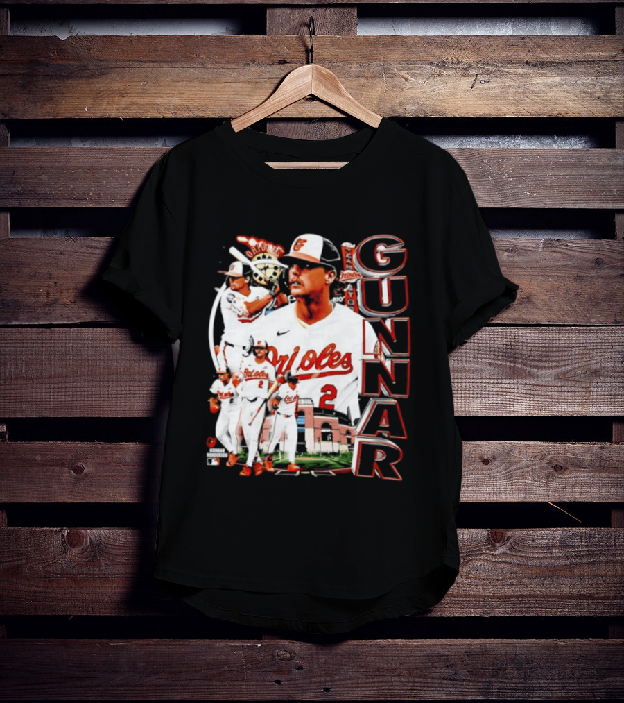 Gunnar Henderson Baltimore Orioles MLB 2026 Collage T-Shirt