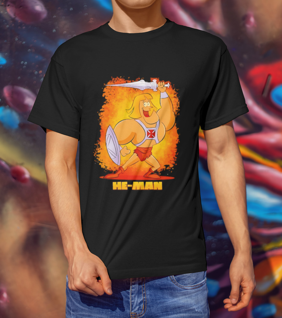 He Man Power Sword Masters Of The Universe Retro 80s T-Shirt