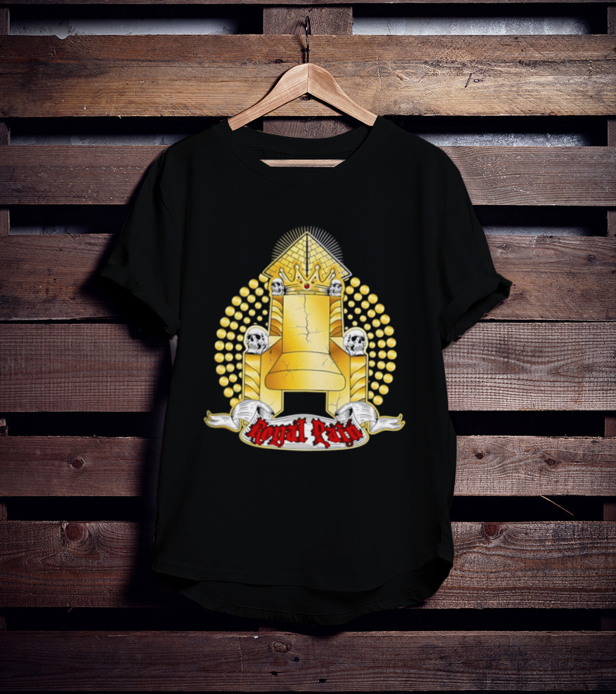Kyng Wrestling Royal Throne And Crown Design Royal Pain T-Shirt