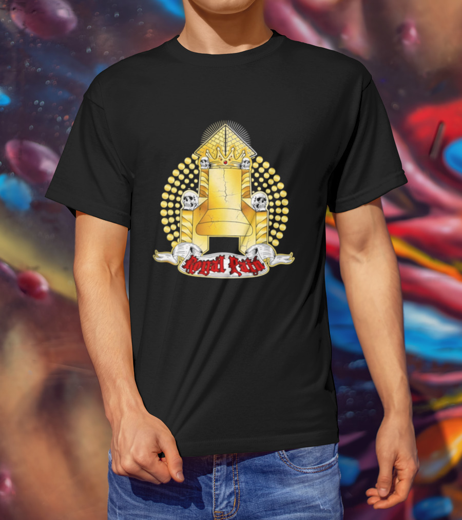 Kyng Wrestling Royal Throne And Crown Design Royal Pain T-Shirt