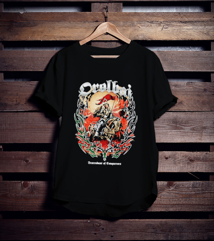 Orolbai Myktybek Descendant Of Conquerors Flame Warrior T-Shirt