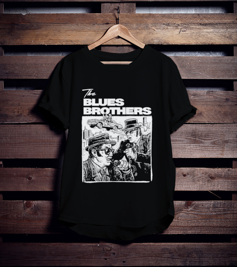 The Blues Brothers John Belushi Dan Aykroyd Classic Movie Scene Iconic Moment T-Shirt