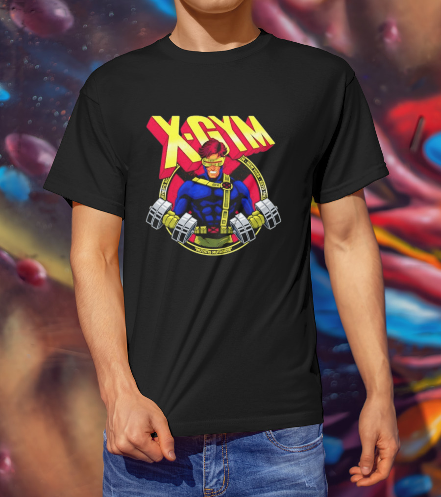 X Gym Cyclops Xavier's School New York Mutatis Mutandis Estd 1963 T-Shirt