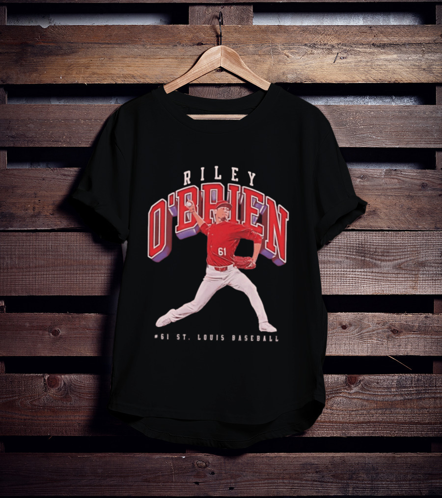 Riley O'Brien 61 Baseball 2026 St. Louis Collegiate T-Shirt