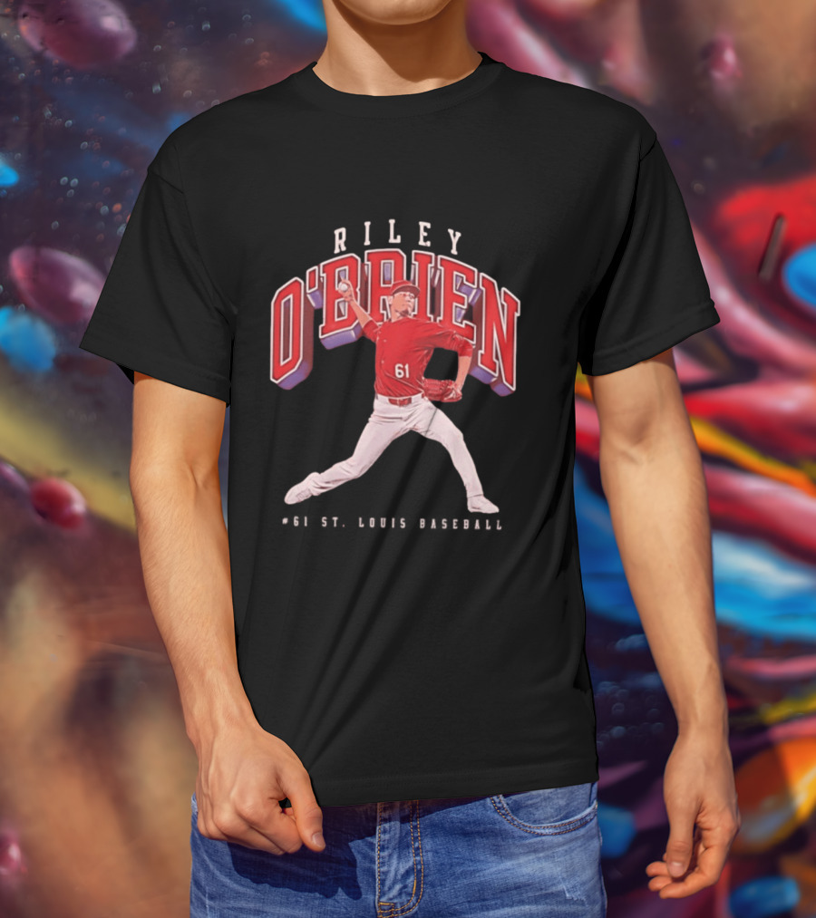 Riley O'Brien 61 Baseball 2026 St. Louis Collegiate T-Shirt