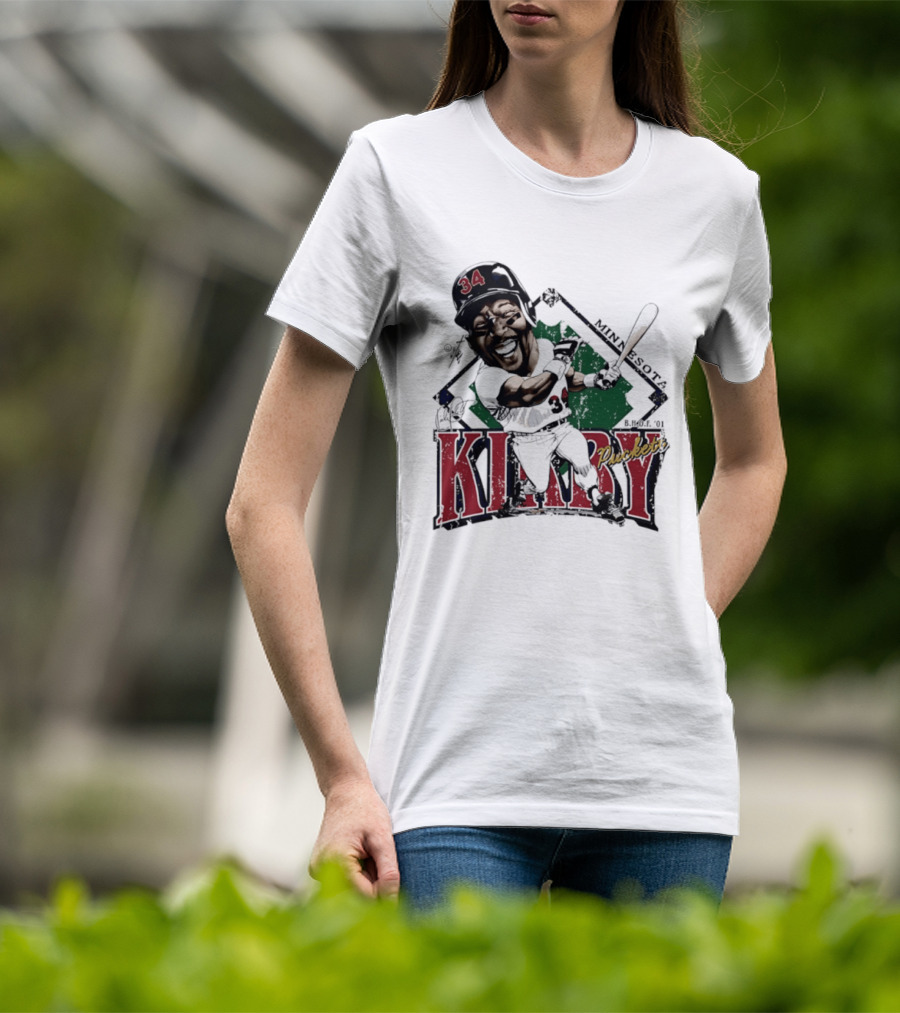 Kirby Puckett Minnesota Twins Bruce Stark Caricature Vintage Sports T-Shirt