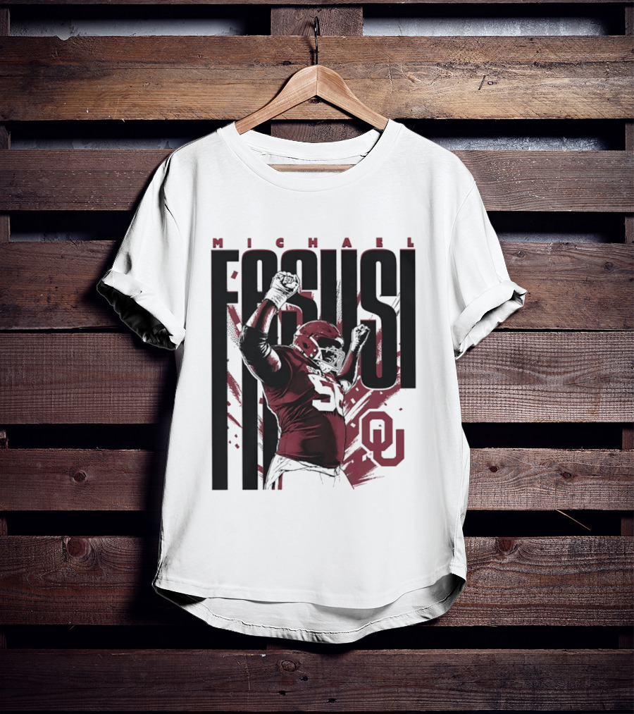 Michael Fasusi Oklahoma Sooners Football NCAA Player OU T-Shirt