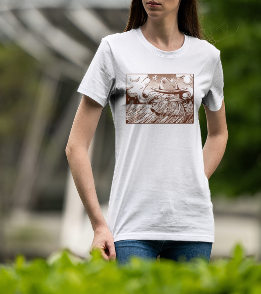 Pompompurin Detective Adventure In Wheat Field Sanrio Scene T-Shirt