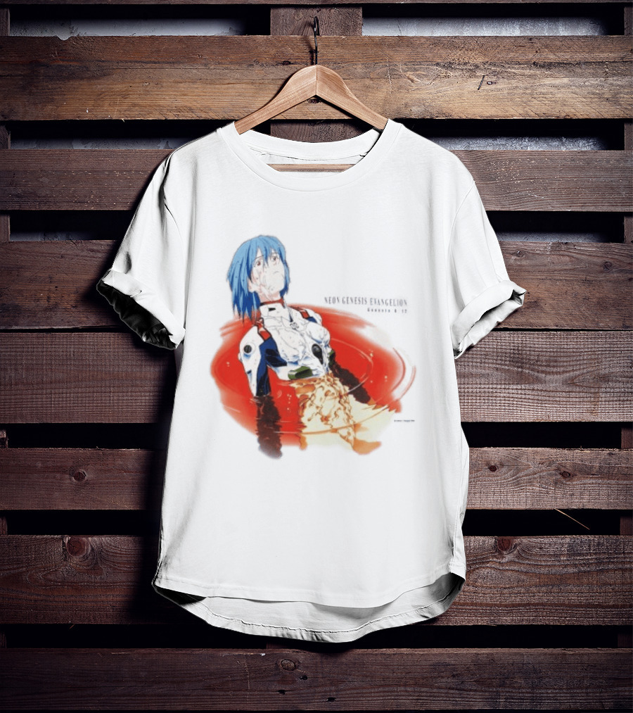 Rei Ayanami Neon Genesis Evangelion Genesis 0 12 Plugsuit Floating Red Liquid Scene T-Shirt
