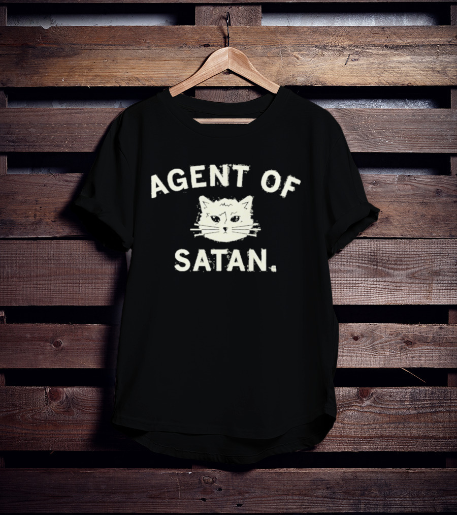 Agent Of Satan Cat Funny Cat Lover Humor T-Shirt