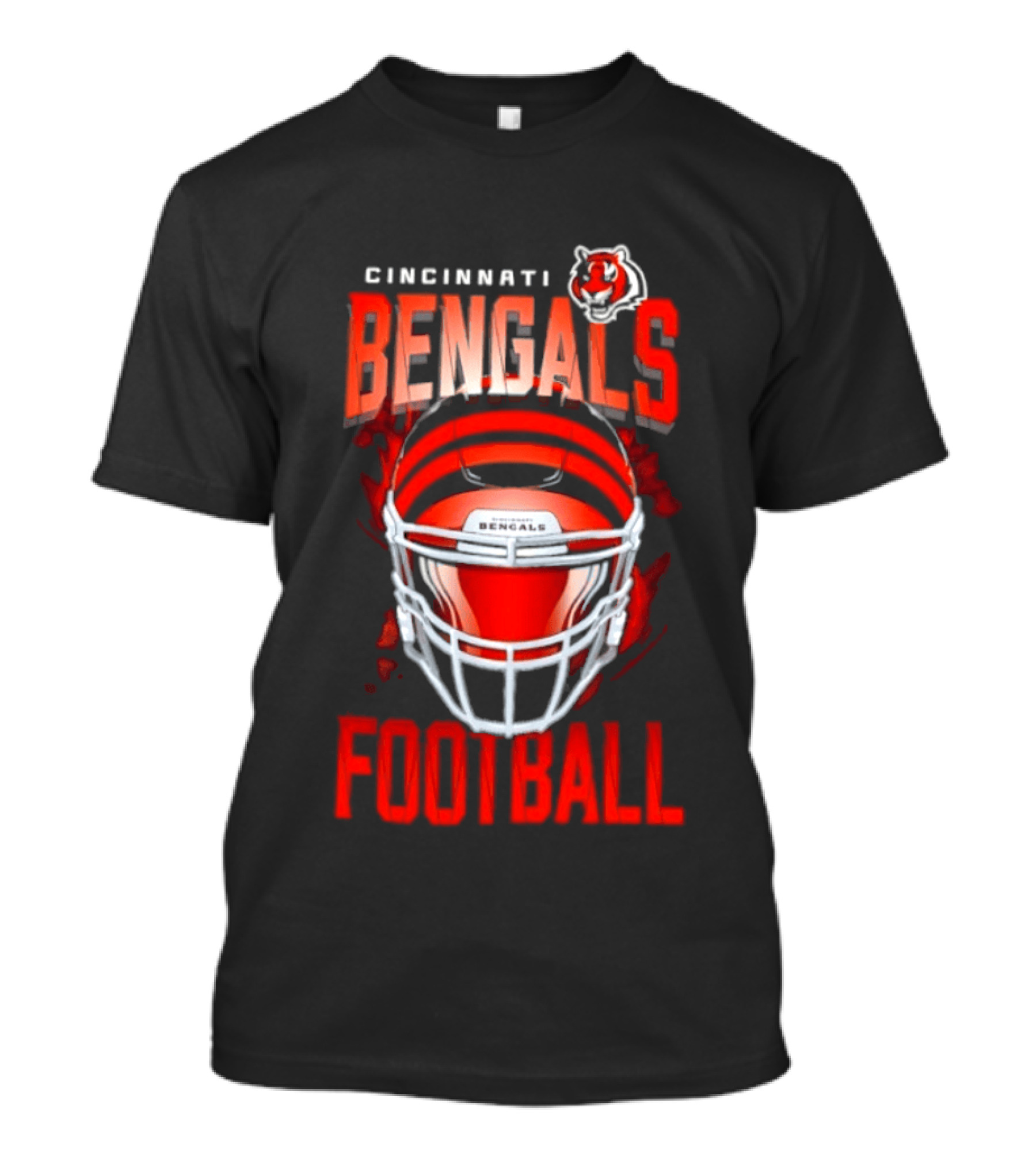 Cincinnati Bengals Football Helmet 2026 Season Bengals Tiger T-Shirt