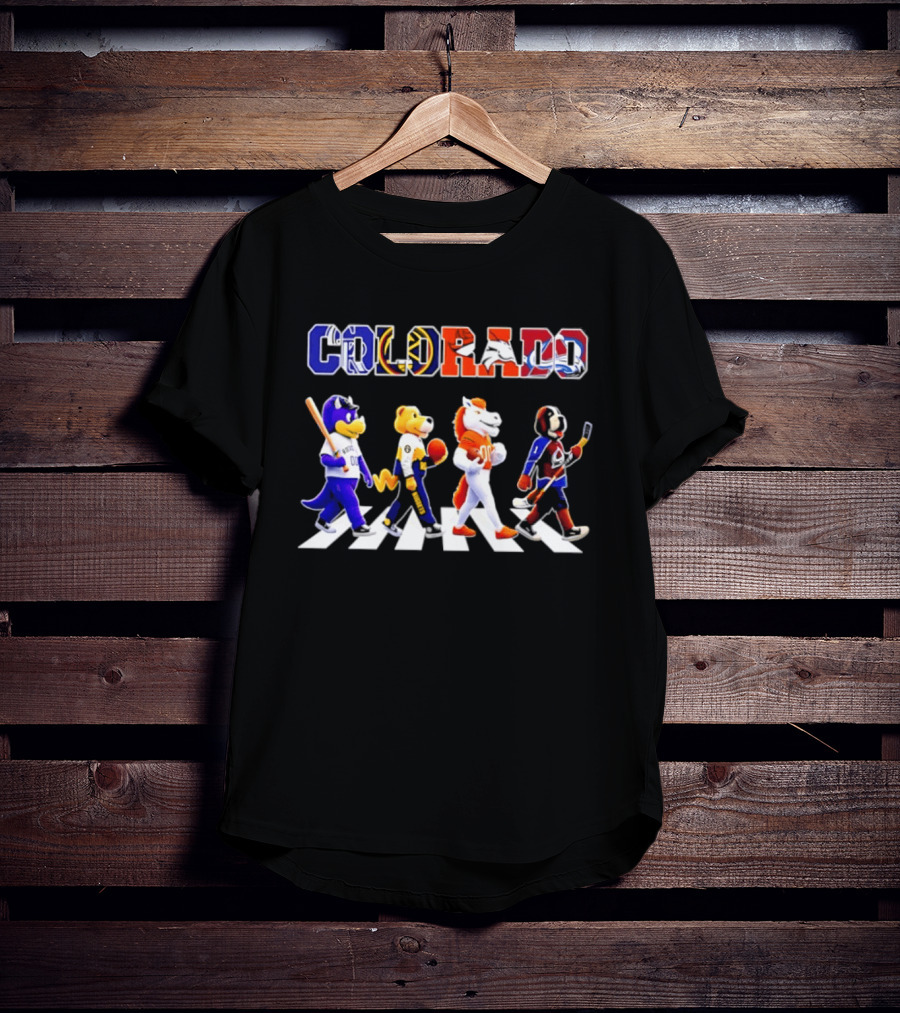 Colorado Mascots Abbey Road 2026 Sports Team Mashup T-Shirt