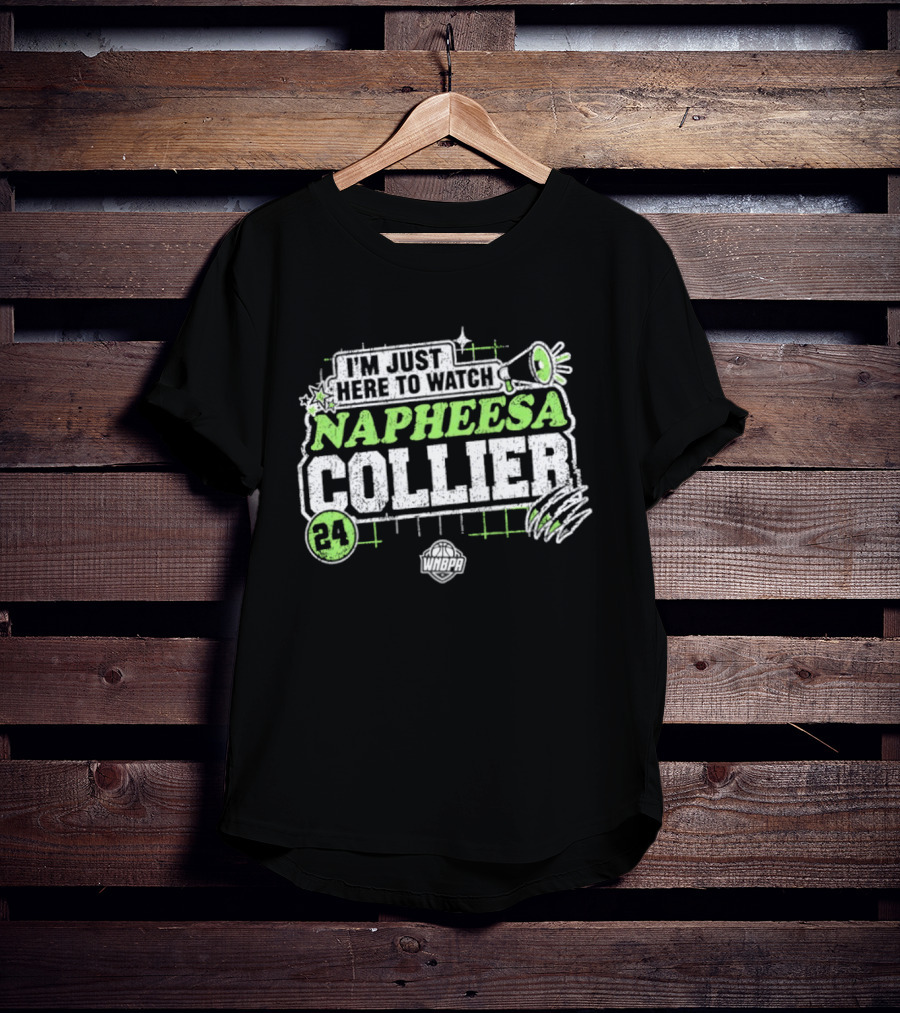 I'm Just Here To Napheesa Collier 24 Minnesota Lynx WNBA T-Shirt