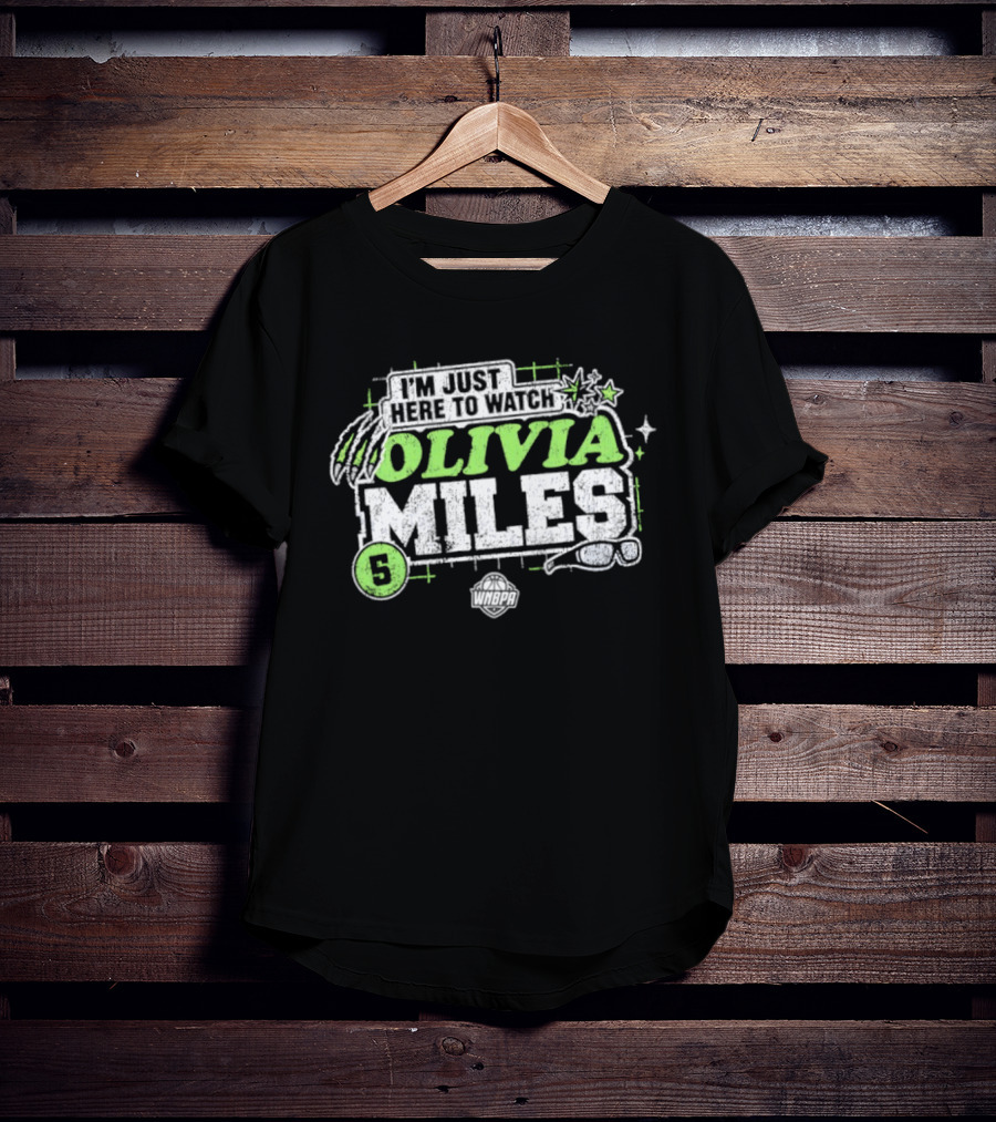 I'm Just Here To Olivia Miles 5 Minnesota Lynx WNBA T-Shirt