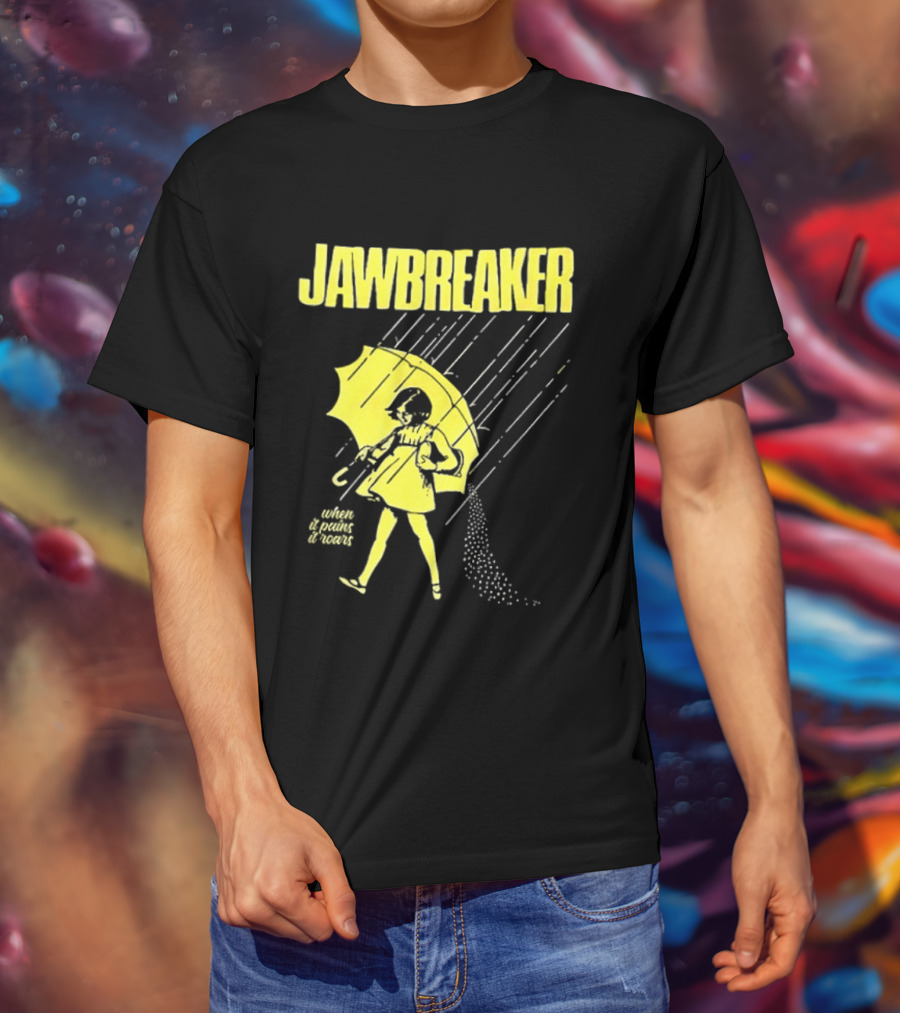 Jawbreaker When It Pains It Roars 2025 Japan Autumn Umbrella Girl T-Shirt