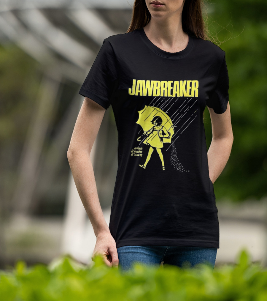 Jawbreaker When It Pains It Roars 2025 Japan Autumn Umbrella Girl T-Shirt