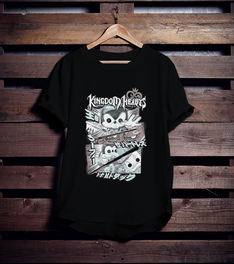 Kingdom Hearts Mickey Mouse Donald Duck Heartless Fantasia Magic Light T-Shirt