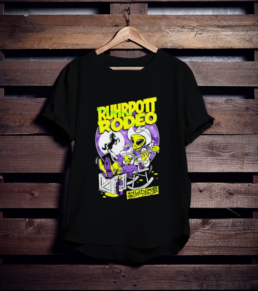 Ruhrpott Rodeo Hunxe Bottrop Extraterrestrial Banjo Player T-Shirt