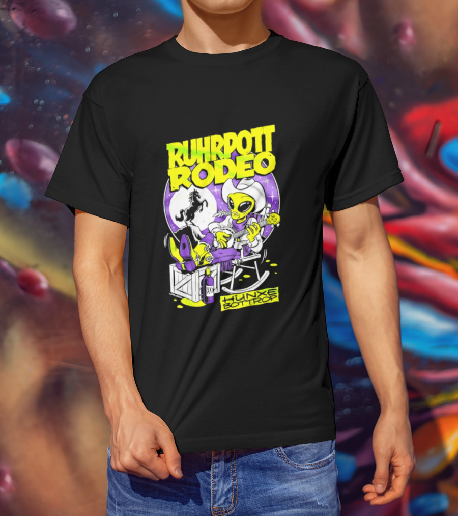 Ruhrpott Rodeo Hunxe Bottrop Extraterrestrial Banjo Player T-Shirt