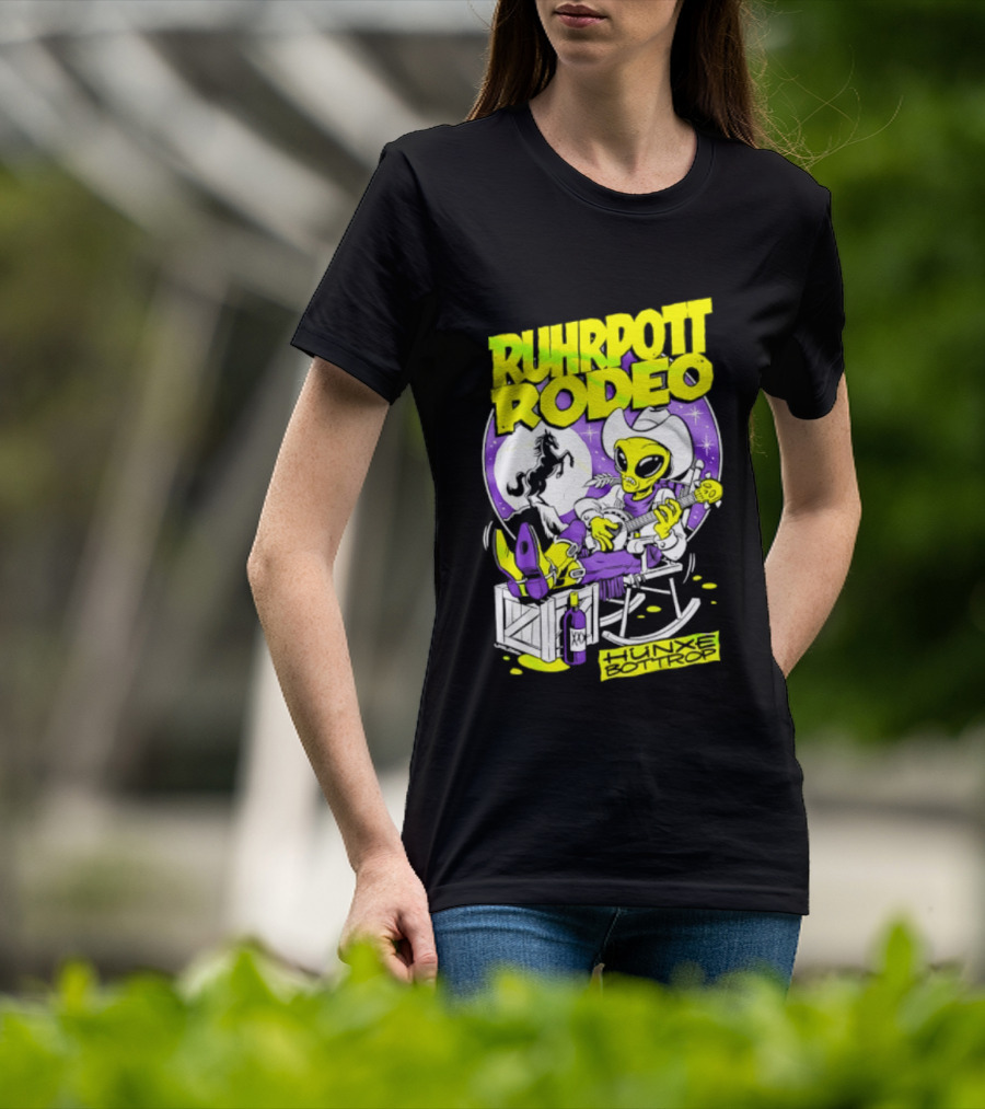 Ruhrpott Rodeo Hunxe Bottrop Extraterrestrial Banjo Player T-Shirt