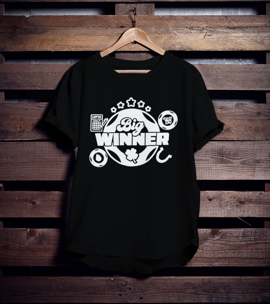 SC Education Lottery Big Winner Horseshoe Clover Luck T-Shirt